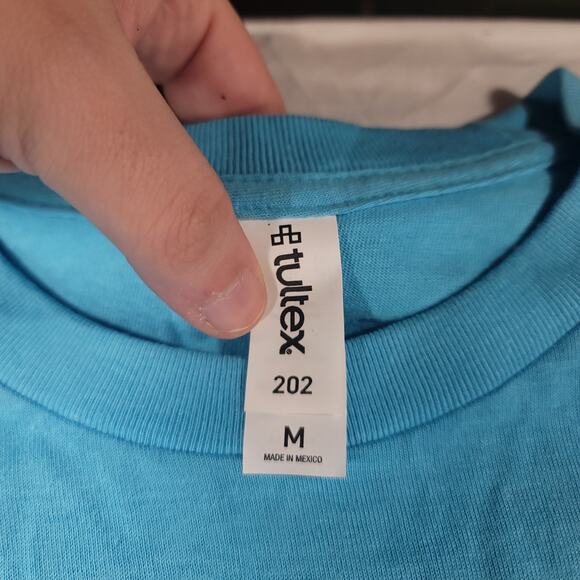 Siren Mermaid Tultex Graphic Crew Neck T Shirt Mens Size Medium M Blue - Picture 3 of 9